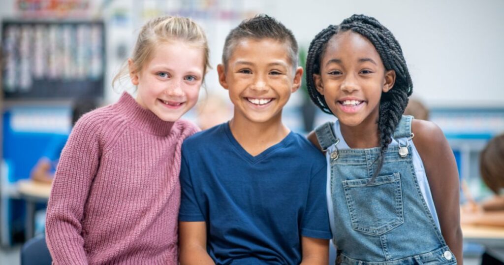 students smiling 