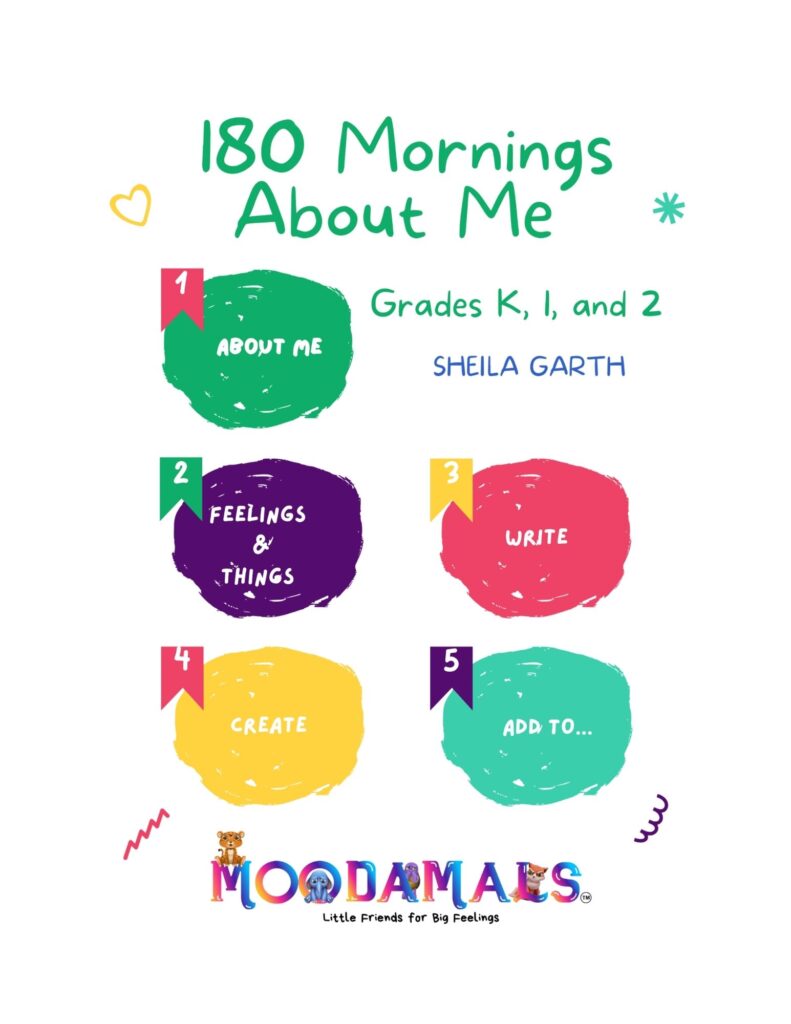 180 Mornings About Me K-2 SEL morning work workbook cover by Sheila Garth